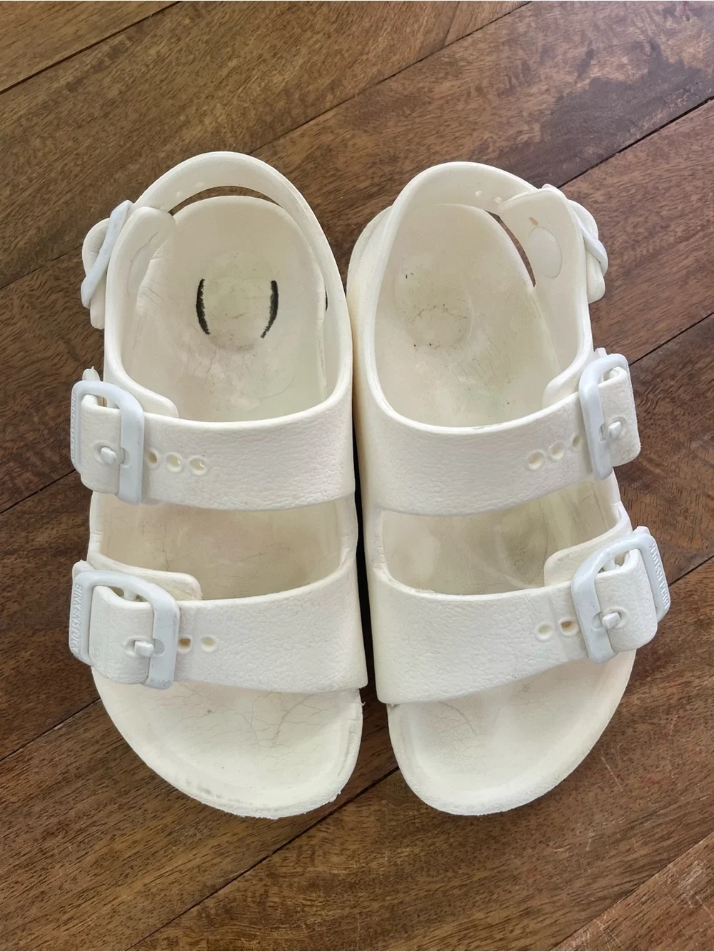 Birkenstock toddler Unisex Milano EVA Sandals, white, size 9